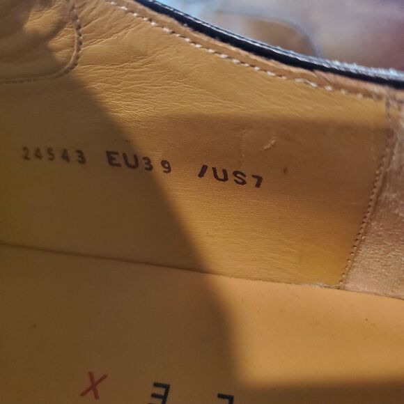 Magnanni Flex Porto Mens Size 7 Leather Plain Toe Derby Lace Up Dress Shoe Brown - Picture 10 of 12